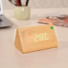 Creative voice-controlled intelligent led wooden clock, luminous electronic alarm clock, multi-functional gift electronic clock manufacturer wholesale details Picture